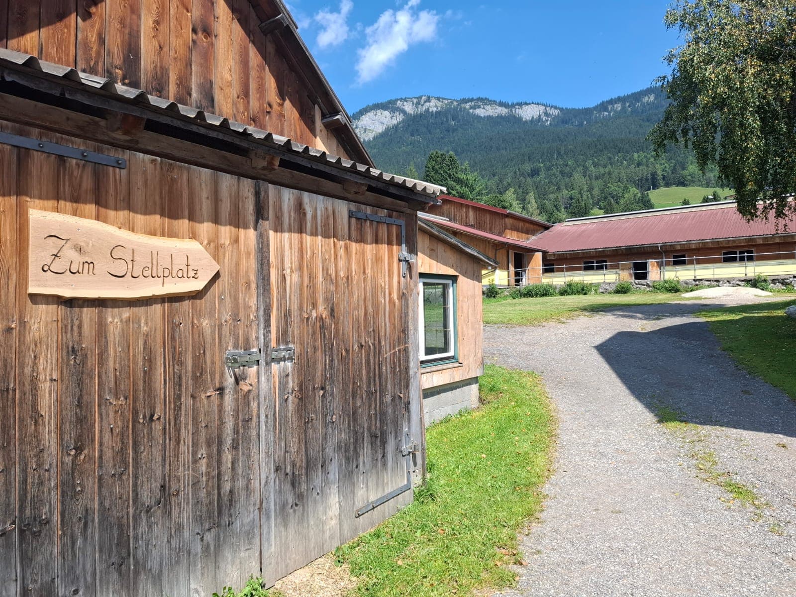Stellplatz am Bauernhof in Kainisch